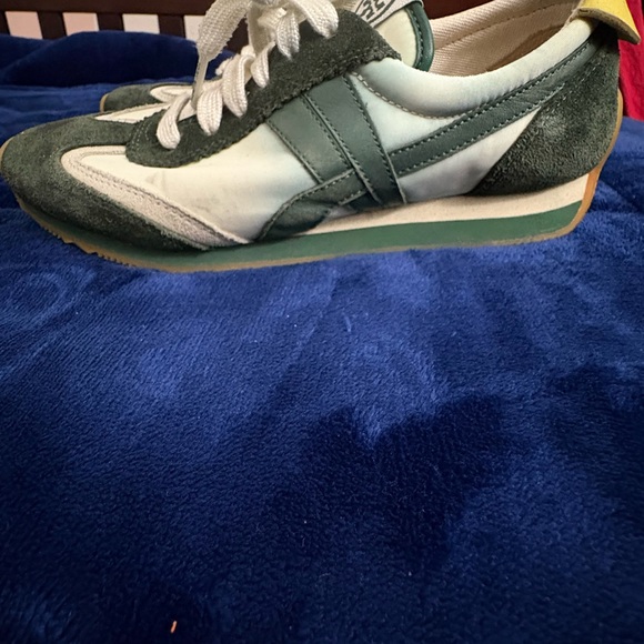 Tory Burch Green and White Sneakers Sz 6 - Picture 2 of 7